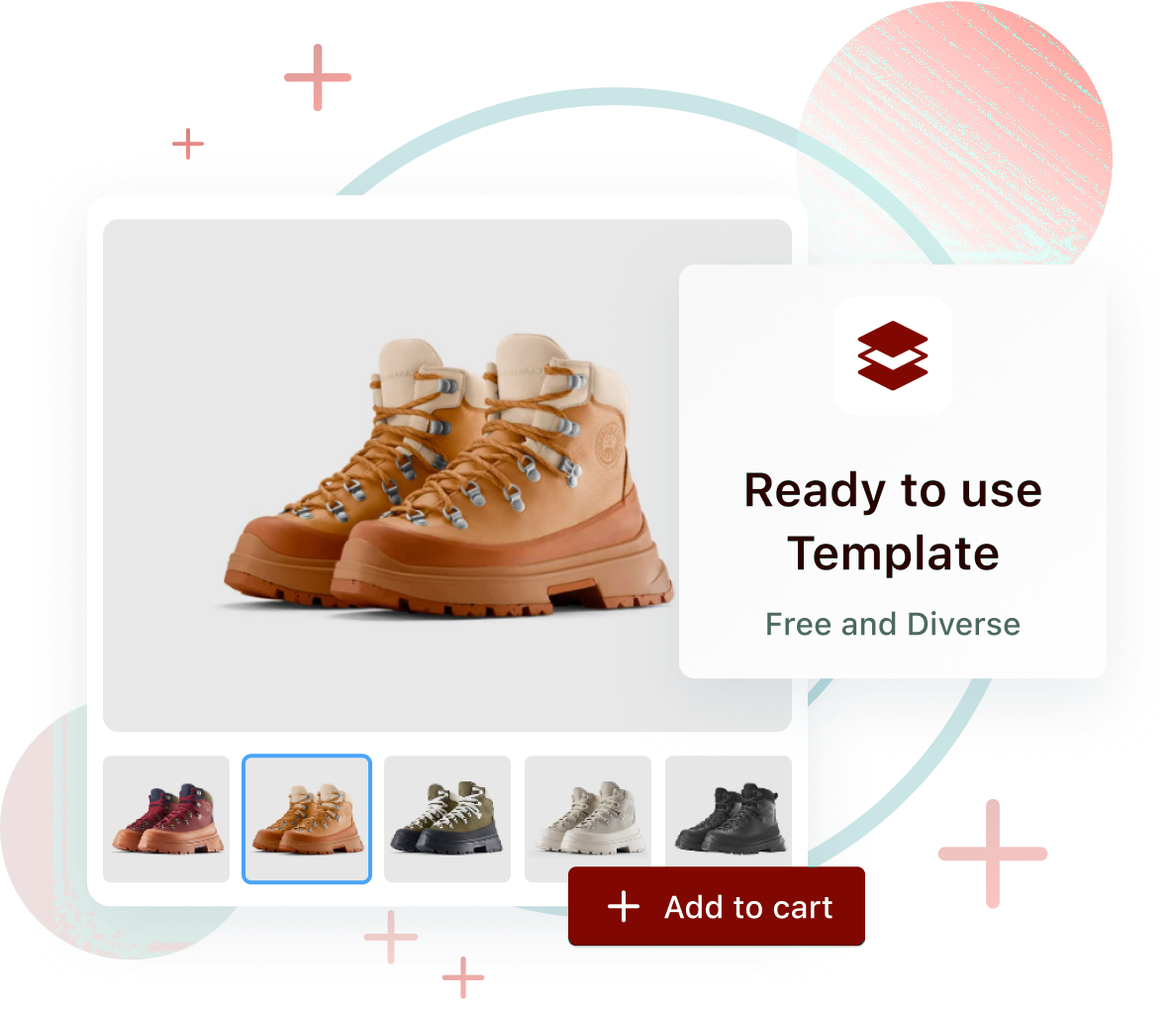 Shopify option color and image swatch preview